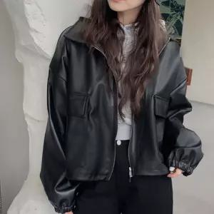 캐주얼 여성 멋쟁이 투웨이 집업 가죽 래더 자켓 점퍼야상 바람막이 잠바 가을 청자켓 후리스 레트로 패딩