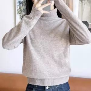 여성 여자 캐시미어 클래식 터틀넥 목목티 셔츠 목티 폴라 라니트 포근한