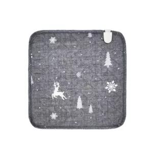 한일의료기 1인용 전기방석 손세탁 온열 눈꽃사슴방한용품 1매트 장판 1요 1인 겨울