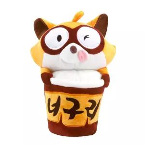 너구리 빌리지 인형 - 컵라면캐릭터봉제 놀이 장난감 애착 디자인