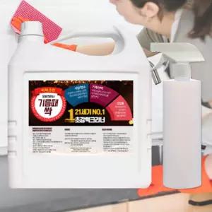 (VA) 비바크린 기름때싹 4L + 공병 1개 - 21세기넘버원 크리너 세정제 제거제 미끄럼방지제 오븐 강력한주