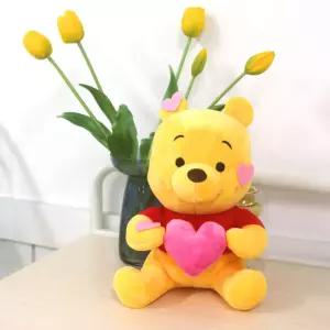 디즈니 하트 LED 푸 25cm 인형캐릭터봉제 놀이 장난감 애착 디자인