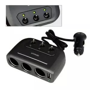 시거잭 12V24V겸 USB 스위치3구 멀티소켓 자동차용품 USB충전 차량용 3구 시거