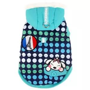 봉쥬르패딩(네이비)강아지누빔조끼 노스 경량 누빔 강아지옷 패션 애견 애견용 펫겨울