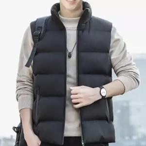 등산 낚시 남성 경량 패딩 조끼 무지 베스트겨울 쪼끼 베이직 코디 케주얼