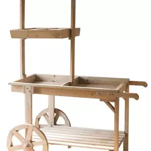 꽃마차 진열대 화분 풍차 식물 정리대 인테리어 원목 철제