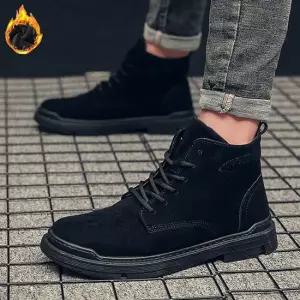 겨울 스웨이드 패션 털 워커 캐주얼 남자 방한화 신발 남자워커 전투화 전술화 로퍼