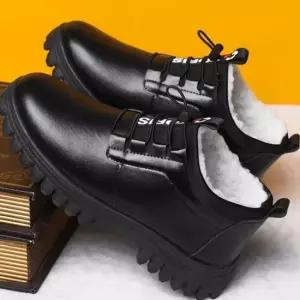 남성 끈 조절 데일리 패션 워커 겨울 운동화 남성방한화 털신발 캐주얼워커 슬립온
