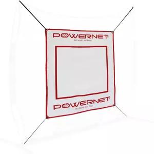 파워넷 파워 패드 캔버스 야구 및 소프트볼 타격 백스탑 조절 가능한 높이 46인치 x 59인치 보호 구역 배팅