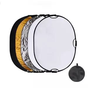 휴대용 5in1 원형 손잡이 반사판 접이식 스튜디오 사진 촬영 소품유튜브조명 용반사판 카메라 용조명 제품