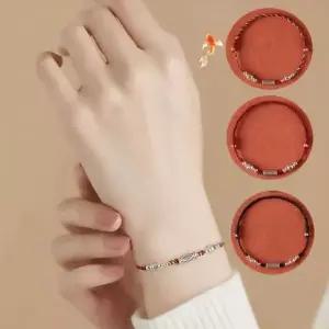 [하프클럽/]s925 커플팔찌 은 메달 행운물고기 소원성취 답례