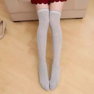 여성 롱 오버니삭스 학생 무릎양말 WFLOTYN
