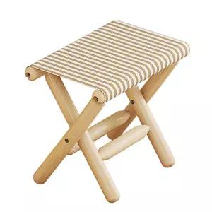원터치 접이식 간이의자 캠핑 원목 스툴 폴딩체어용 낮은 낚시 야외 미니 원목이 식탁이 휴대용이
