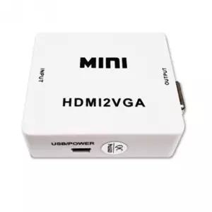 HDMI to VGA 컨버터 오디오 지원 In Out VGAVGA PC TV연결 영상용 변환 디스플레이 케이블 음향케이블