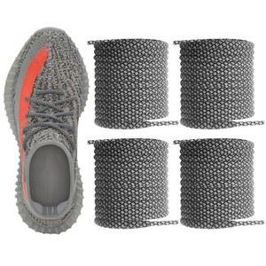 NDTEZUGT 이지 부스트 350 스니커즈용 신발끈 2켤레 7/32인치(5.5MM) 두꺼운 원형 교체용 VO