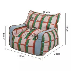 소파 체크 인용 암체어 좌식 푹