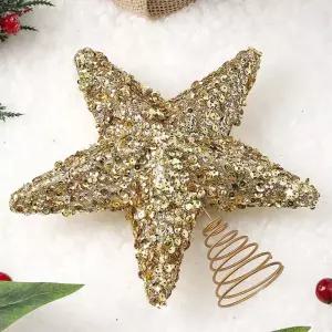 비타리토 로열골드 별 탑장식 오너먼트 트리 트리볼 트리품 소품 장식품 인형 크리스마스 용품 성탄용품