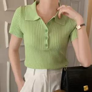 여성 골지 니트 반팔티 1P 여름 카라 데일리 패션셔츠 여자셔츠 간절기 봄니트 가을 긴팔셔츠 셔츠 캐주얼
