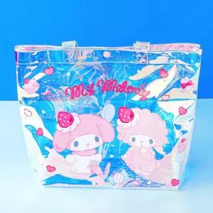 산리오캐릭터즈 홀로그램 사각 비치백-마이멜로디아동 키즈 어린이 수영가방