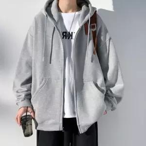 남녀공용 캐주얼무드 오버핏 포켓 포인트 후드 집업자켓 기본 여자 여성 가을 집업 겨울 간절기