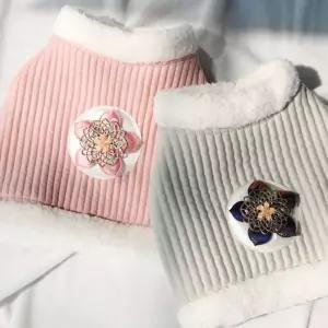 코코아허니 910F4 누빔 배자누빔 한복 겨울 강아지 강아지옷