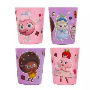 브레드이발소 크림 4P 컵 세트 아동 물컵 양치컵 쥬스 kTw6+2Nyk