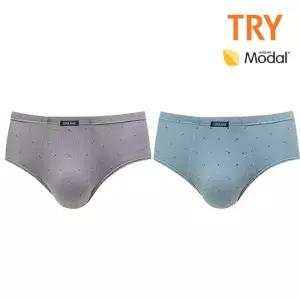 TRY 남성 삼각팬티 국내산 모달 위버 브리프 2매 속옷3매입 JHMPWZ02 엑손알앤디 면팬티 남자