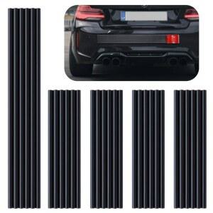 VEXPLO DIY 자동차 범퍼 프로텍터 가드, SUV 트럭용 강력한 자가 접착 고무 후방 잔여물 방지 스크래치 및 충돌 가드 액세서리 - 5팩 블랙