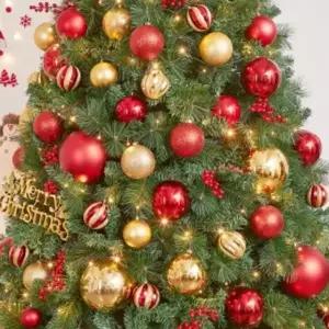 300cm 골드앤레드 장식세트 크리스마스 트리 츄리 나무장식 오너먼트