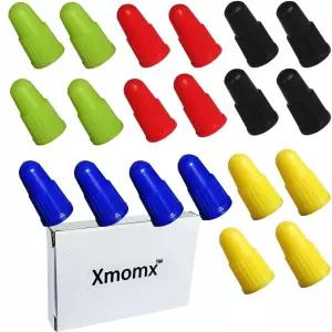 MTB 프레스타 자전거 도로 레이싱 컬러 플라스틱용 Xmomx 4 PC x 5 밸브 캡 먼지 커버 총 20개