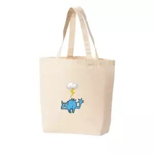 에코백 토트백 번개 구름 고양이 깜놀 프린트에코백