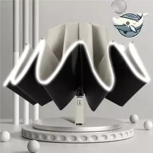 다기능 자동 거꾸로 우산 반사선 양산 장마 거꾸로 양우산 미니양산 3단우산 반사라인