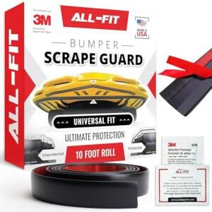 올핏 오토모티브 범퍼 스크랩 가드 u2013 유니버설 프론트 스플리터 립 로워딩 차량용 스키드 플레이트 키트(10 u2019 L x 1.5 u201D W)