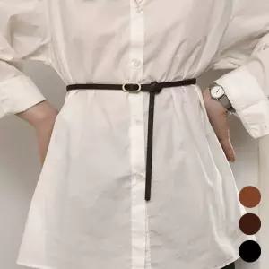 여자 얇은 두께 원피스 자켓 셔츠 매치 패션 벨트 aJg8+8Fkk