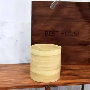 프리미엄 대나무 화분 원통형(소) 20x20cm식물 꽃화분 키우기 인테리어 실내 취미생활 실내용 정원용품 홈