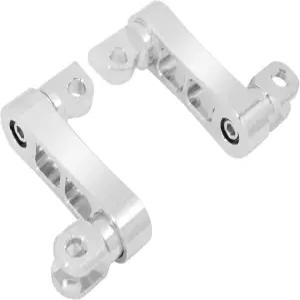 HDBUBALUS 승객용 풋페그 마운트 키트 조절식 고속도로 연장 브래킷 남성용 클램프 할리 스포츠터 다이나