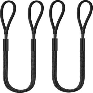 보트용 BIGANTOW 번지 도크 라인 스테인리스 스틸 카라비너 클립이 있는 3/8인치 x 6피트 더블 브레이드