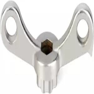 QWORK 자전거 크랭크 암 더스트 캡 설치 제거 렌치 도구 시마노 SRAM 레이스페이스 트루바티브와 호환됨