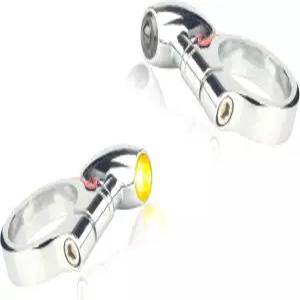 리우지 오토바이 전면 포크 LED 방향 지시등 할리 로드 킹 일렉트라 혼다 다이나 가와사키 스즈키와