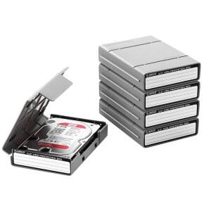 정전기 방지 충격 방진 ORICO 3.5인치 하드 드라이브 케이스 보호 상자 HDD 외장 케이스용 보관 Gray 5팩-P 35