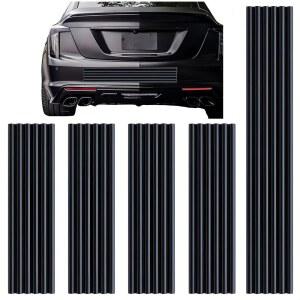 FXNX DIY 자동차 범퍼 가드 리어 프로텍터 5PCS SUV 트럭용 접착 고무 가드, 잔여물 방지 스크래치 없음(블랙)