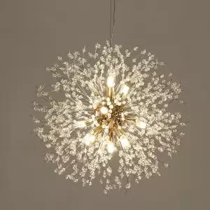 엘사 크리스탈 눈꽃조명 원형9구