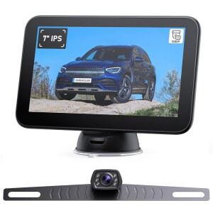 7인치 모니터가 장착된 ZEROXCLUB 유선 백업 카메라 키트 차량용 트럭용 HD 1080P 디스플레이 / 픽업 SUV 밴 RV 야간 투시 후방 IP69 방수B7
