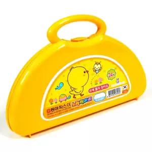 크레용 노랑병아리 동아교재 24색