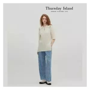 써스데이아일랜드Thursday Island 씨네마 롱 하프슬리브 풀오버T234MSW231W2383894