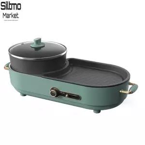 전기그릴 홈파티 쉬운조작 퐁듀 고기굽는기계 플레이트 뚜껑