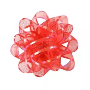 리본꽃별 선물 포장 오간자 레드 포장꽃 별꽃 리본별 장식 재료 꽃리본 데코 장식꽃