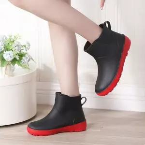 여성 패션장화 무광 설거지장화 레인부츠 방수 발목장 레인부츠 농사장화 설거지장화