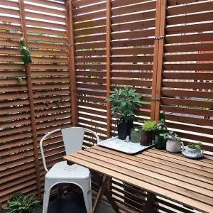 정원울타리 발코니칸막이 방부목 메쉬 덩굴지지대