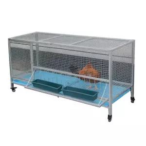 메쉬 닭장 실외 이동식 철제 그물 토끼 오리 케이지